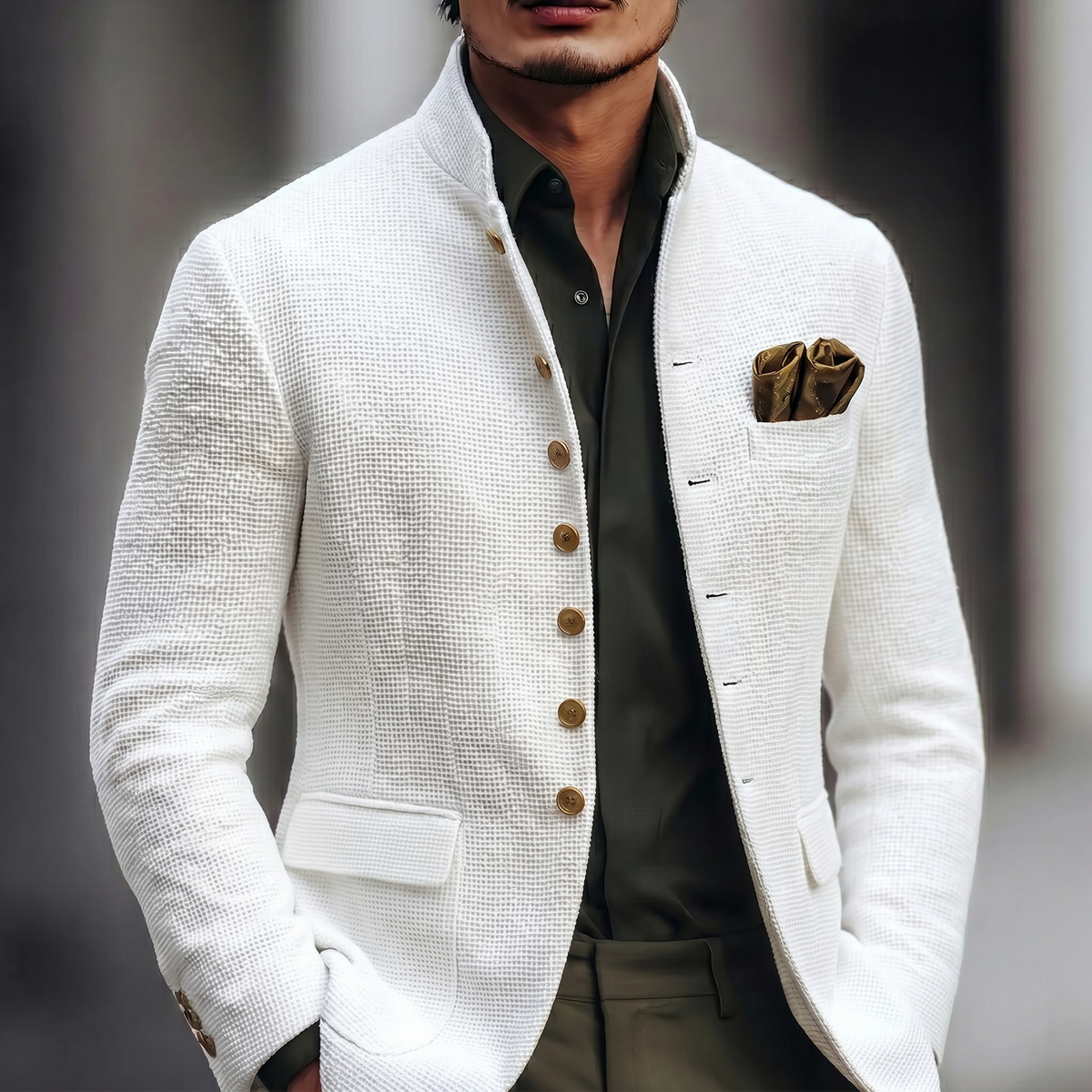 Matt | Klassieke blazer met enkele rij knopen