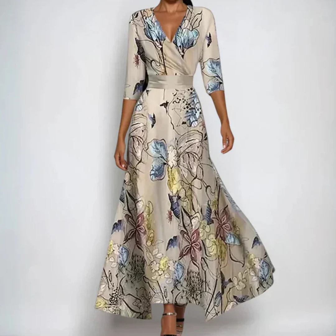 Louise | Elegante bloemenjurk