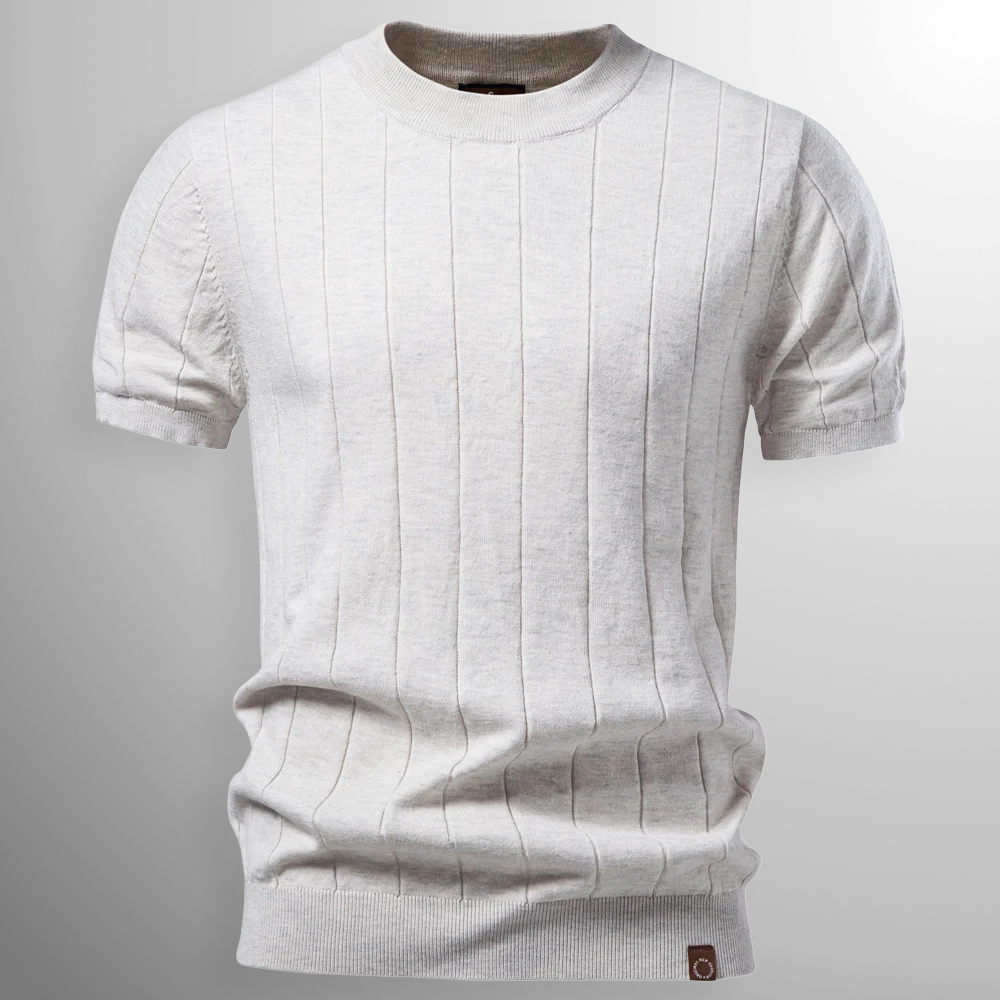 Adam | Luxe Geribde T-Shirt