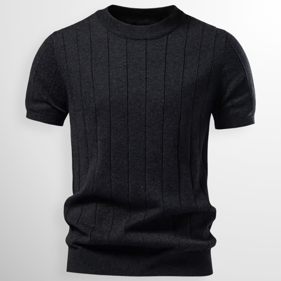 Adam | Luxe Geribde T-Shirt
