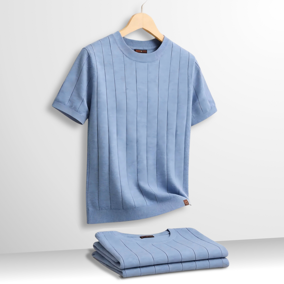 Adam | Luxe Geribde T-Shirt
