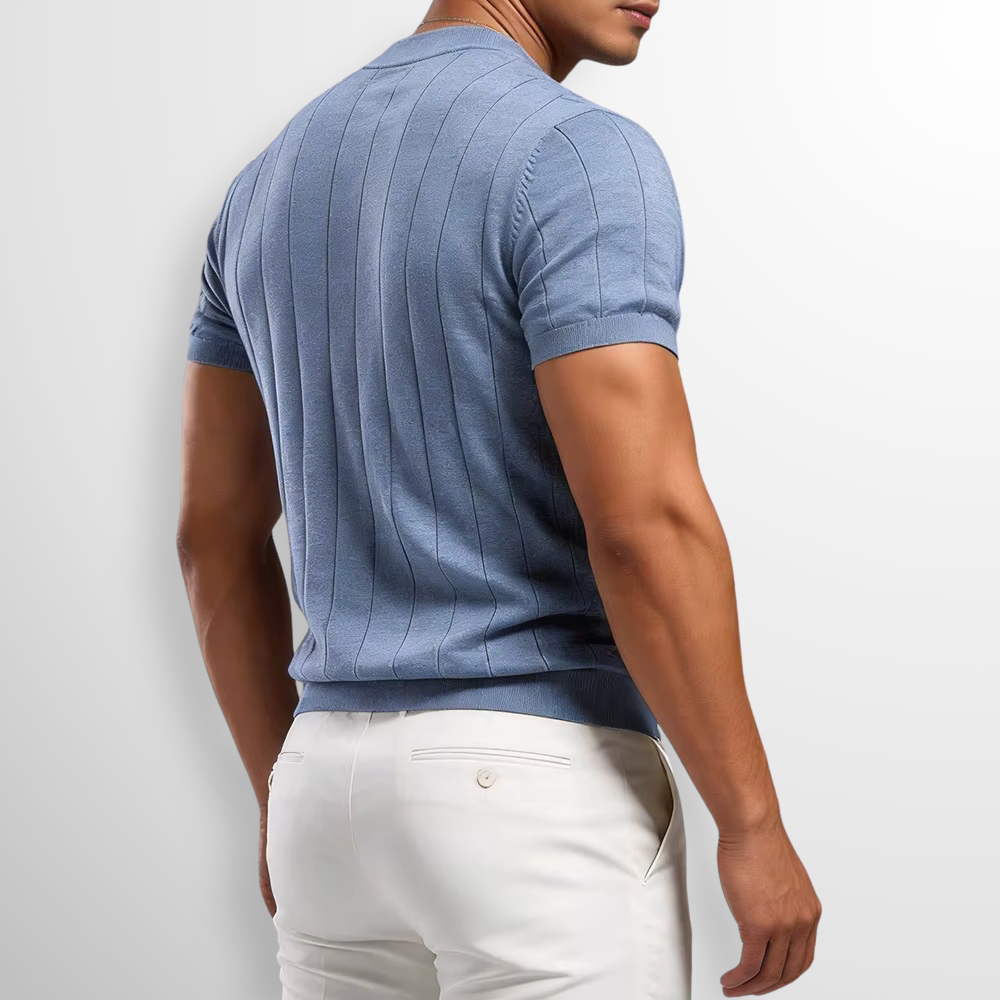 Adam | Luxe Geribde T-Shirt