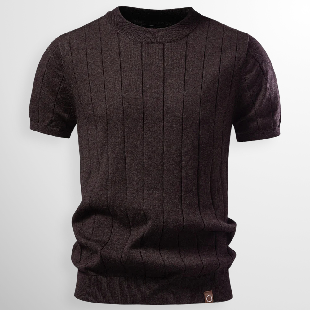 Adam | Luxe Geribde T-Shirt