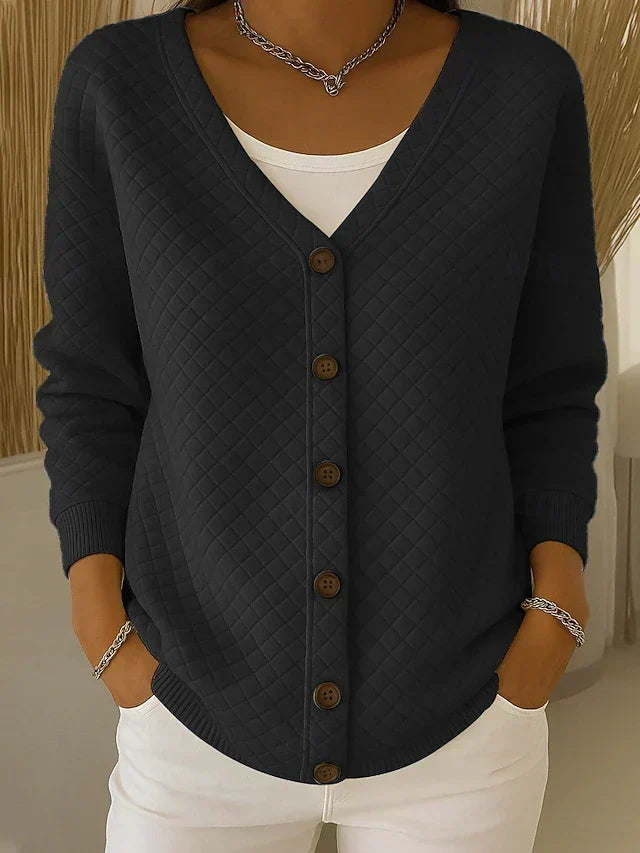 Patricia | Dames Gewatteerd Vest met Knoopsluiting