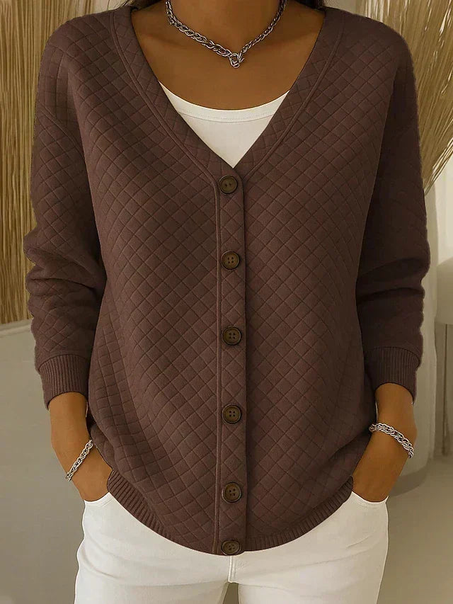 Patricia | Dames Gewatteerd Vest met Knoopsluiting