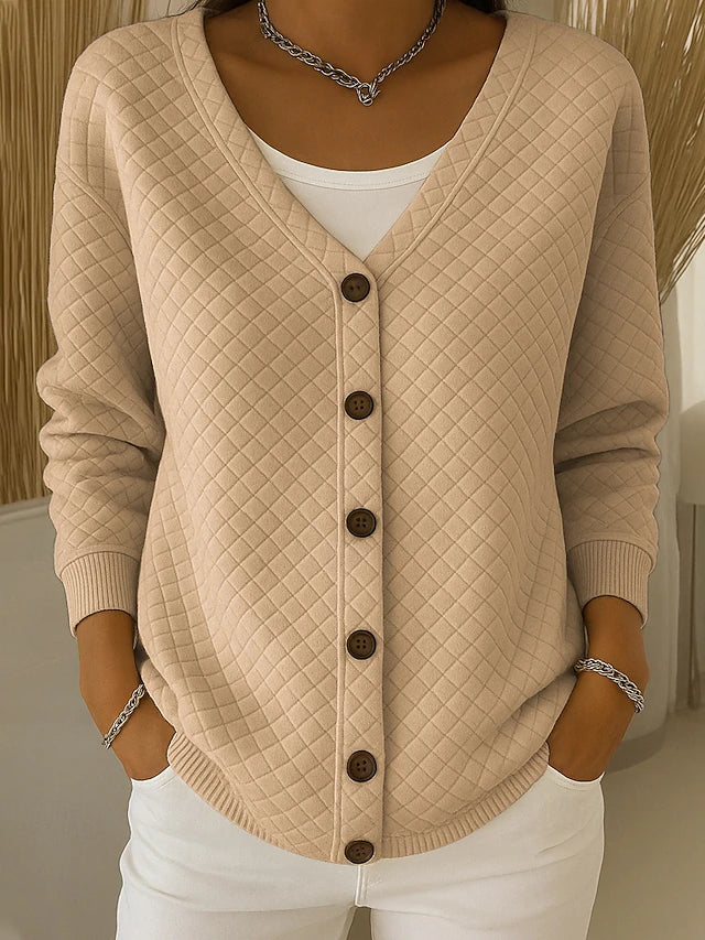 Patricia | Dames Gewatteerd Vest met Knoopsluiting