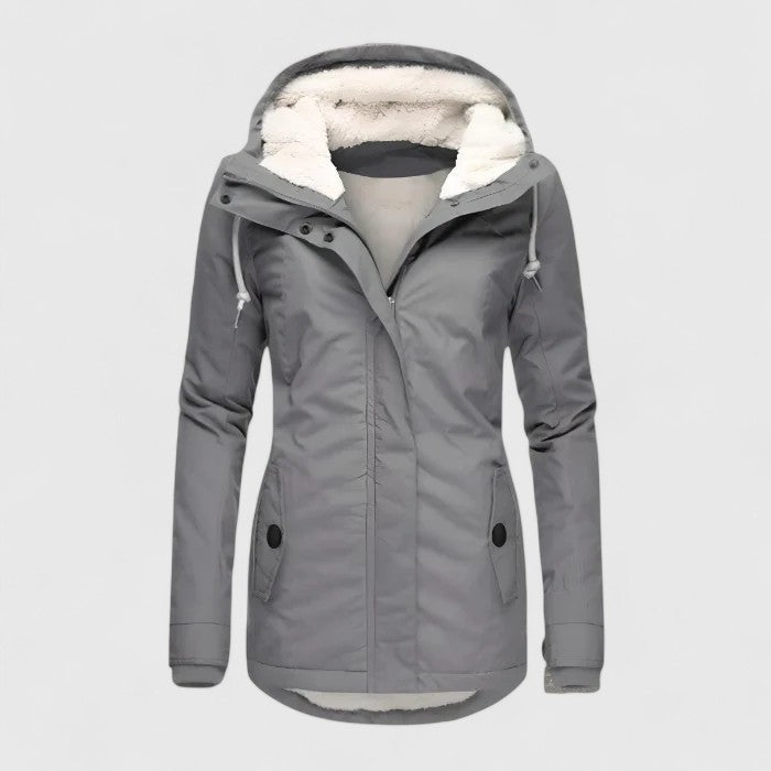 Fivianne | Comfortabele Hooded Jas met Zachte Afwerking