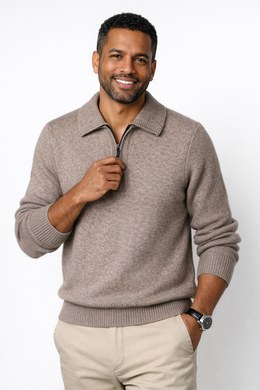 Kevin | Heren Quarter-Zip Trui