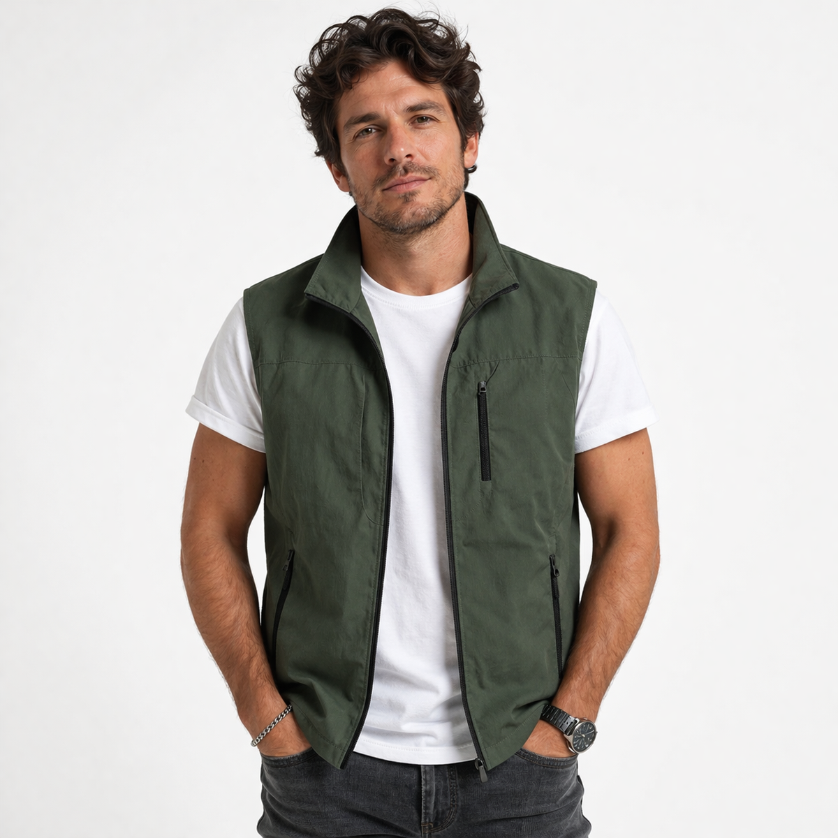 Donald | Heren Bodywarmer met Ritssluiting en Zijzakken