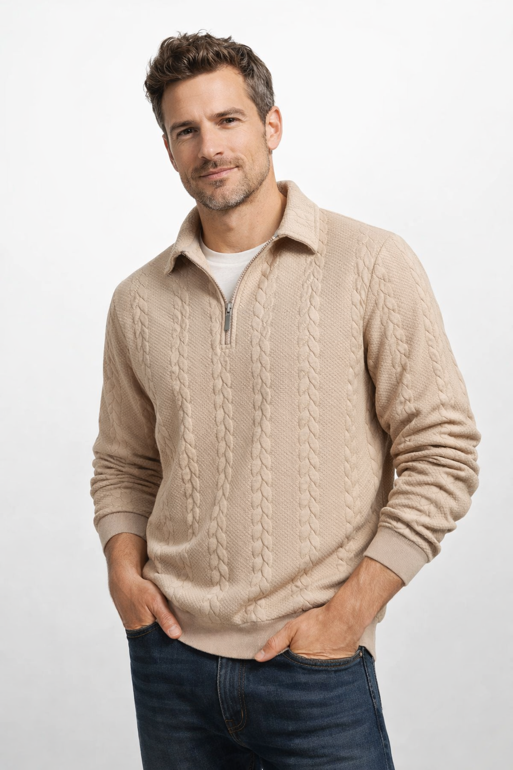 Edward | Heren Quarter-Zip Trui