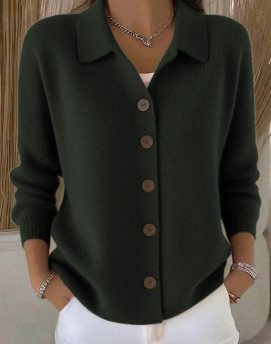 Mary | Dames Vest met Kraag en Knoopsluiting