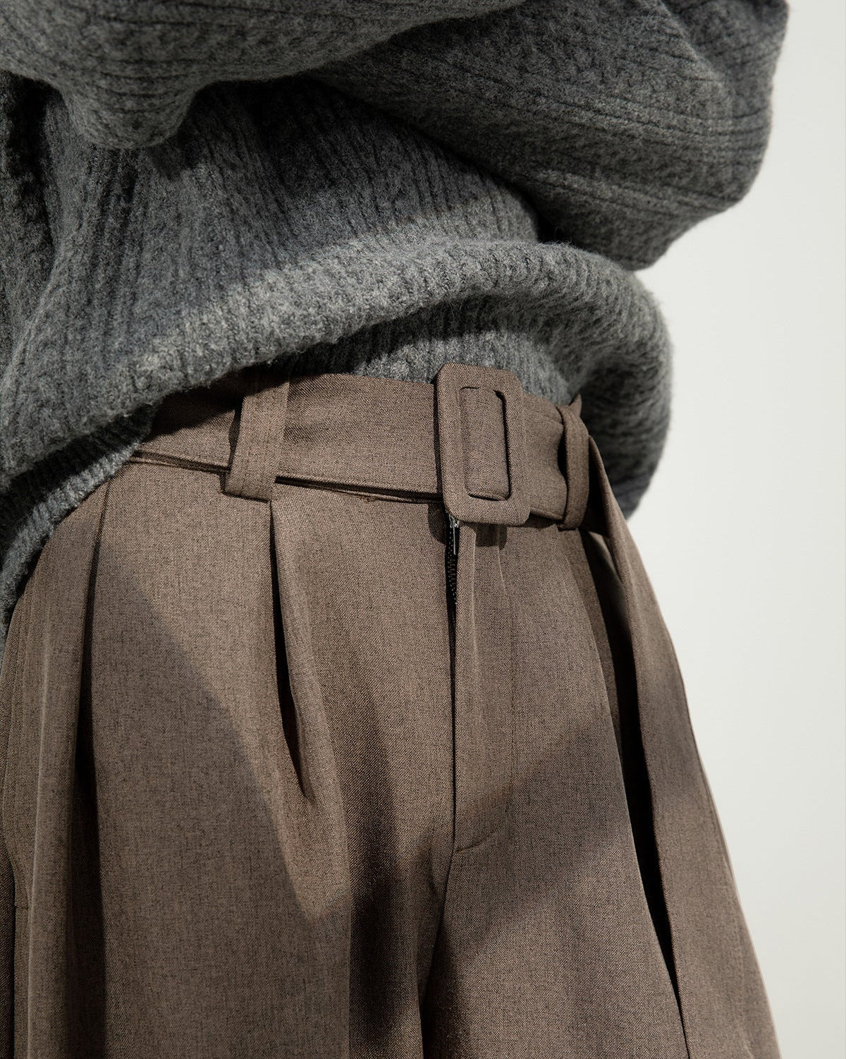 Matthew | Heren Plooi Broek met Hoge Taille