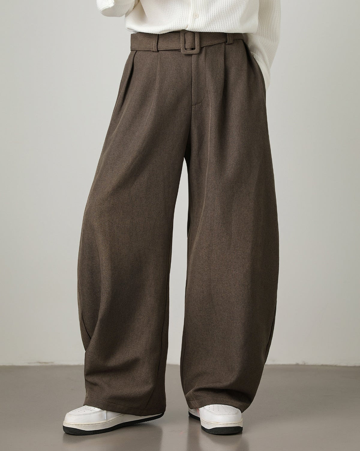 Matthew | Heren Plooi Broek met Hoge Taille