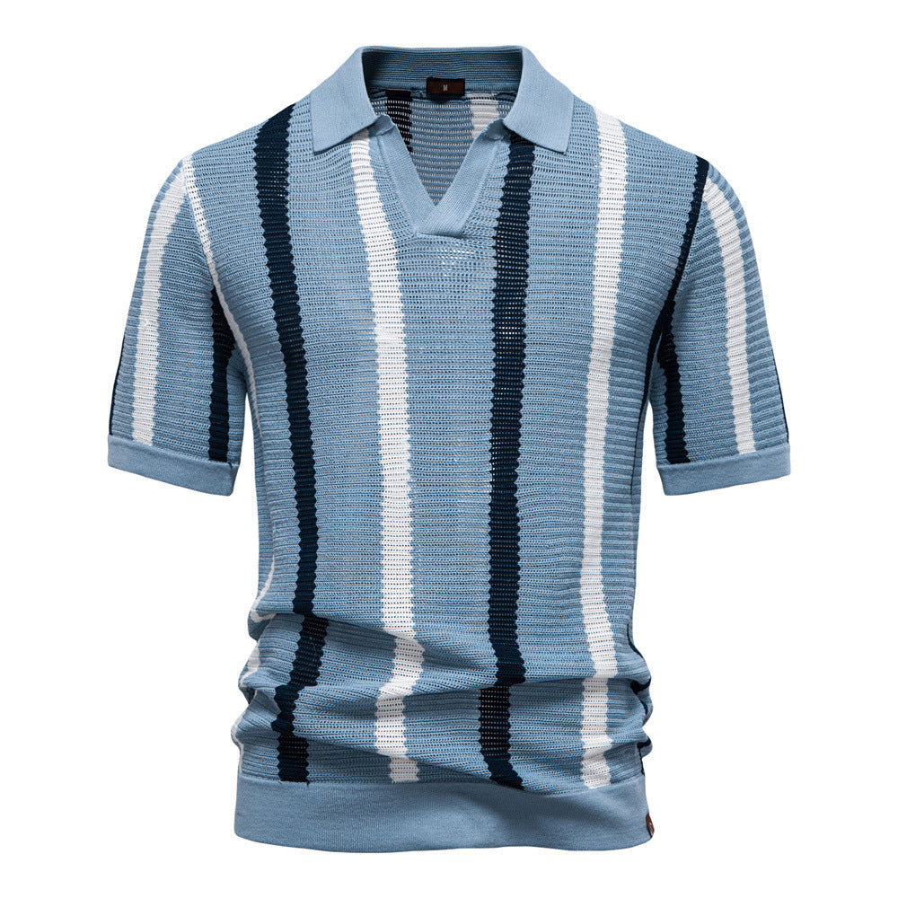 Kenneth | Heren Polo met Verticale Strepen