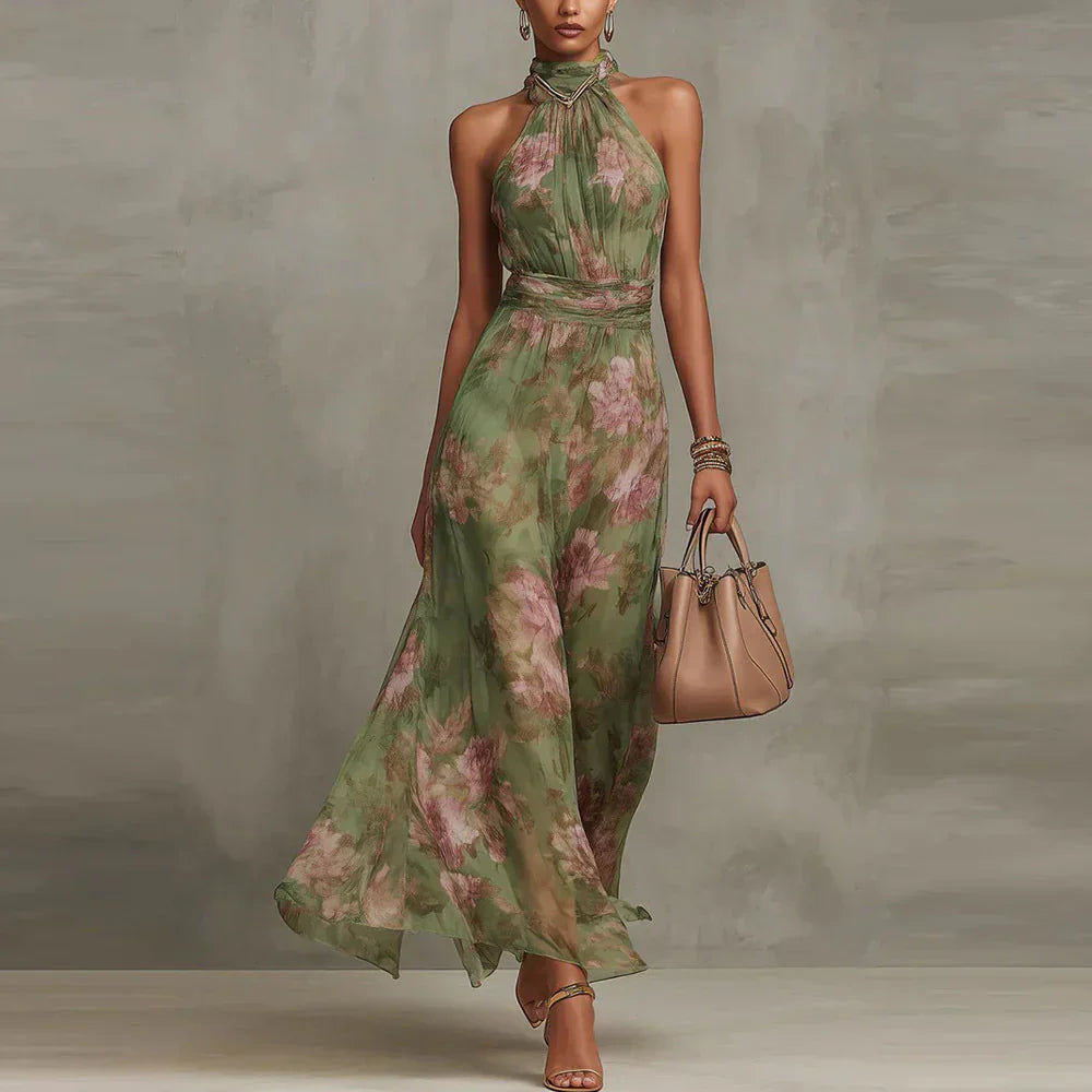 Lorena | Maxi-jurk met bloemenprint