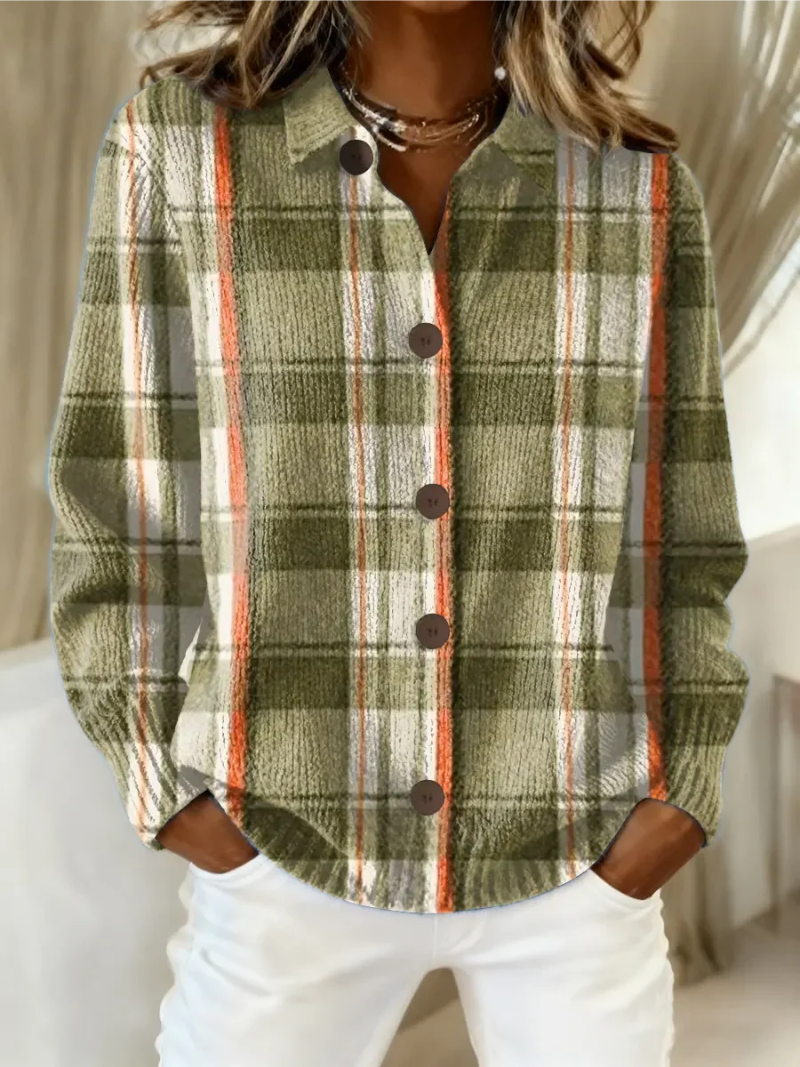 Dilene | Tijdloze Blouse Met Checkered Design