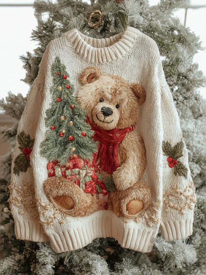 Lunévina | Kerst Sweatshirt Met Feestelijke Details