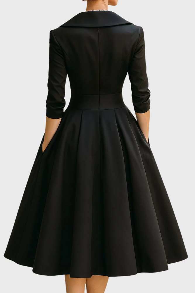 Rosa | Elegante midi-jurk