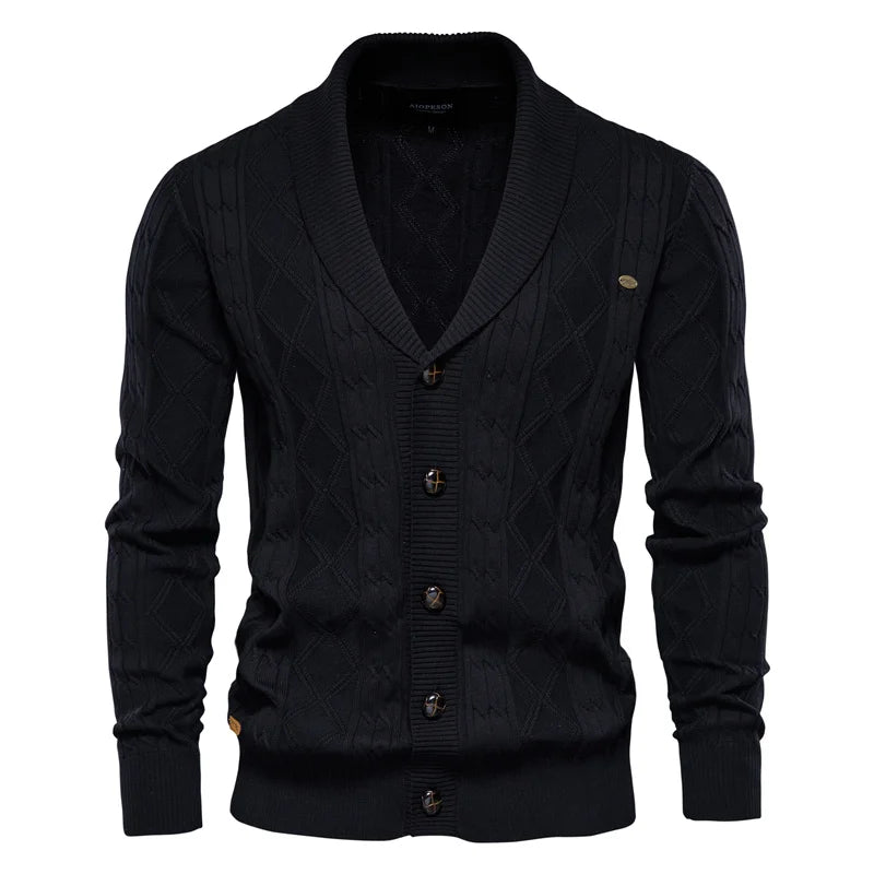 Jorvian | Heren Cardigan met Knopen