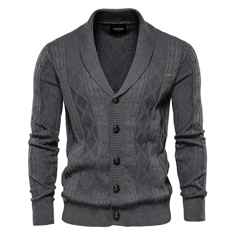 Jorvian | Heren Cardigan met Knopen
