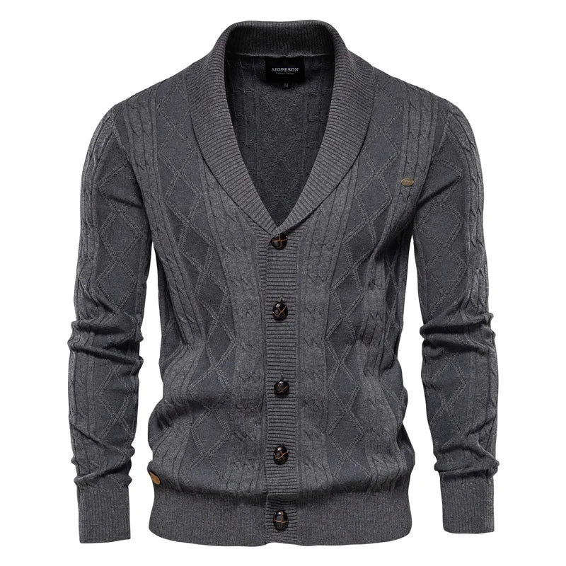 Jorvian | Heren Cardigan met Knopen