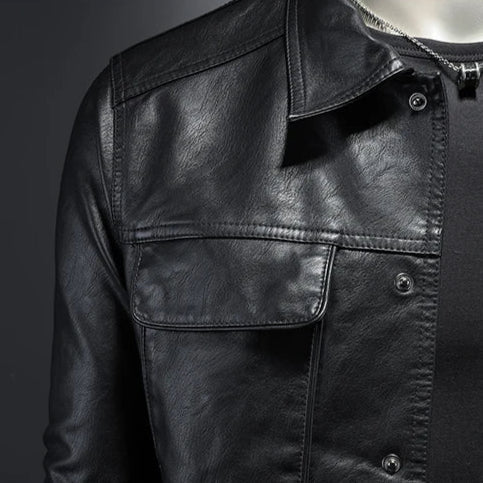 Darius | Stijlvolle Jas in Moto-Look