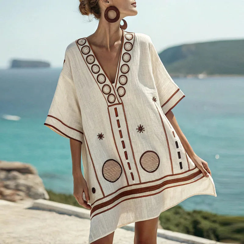 Gwen - Elegante en Comfortabele Strandjurk voor Warme Dagen