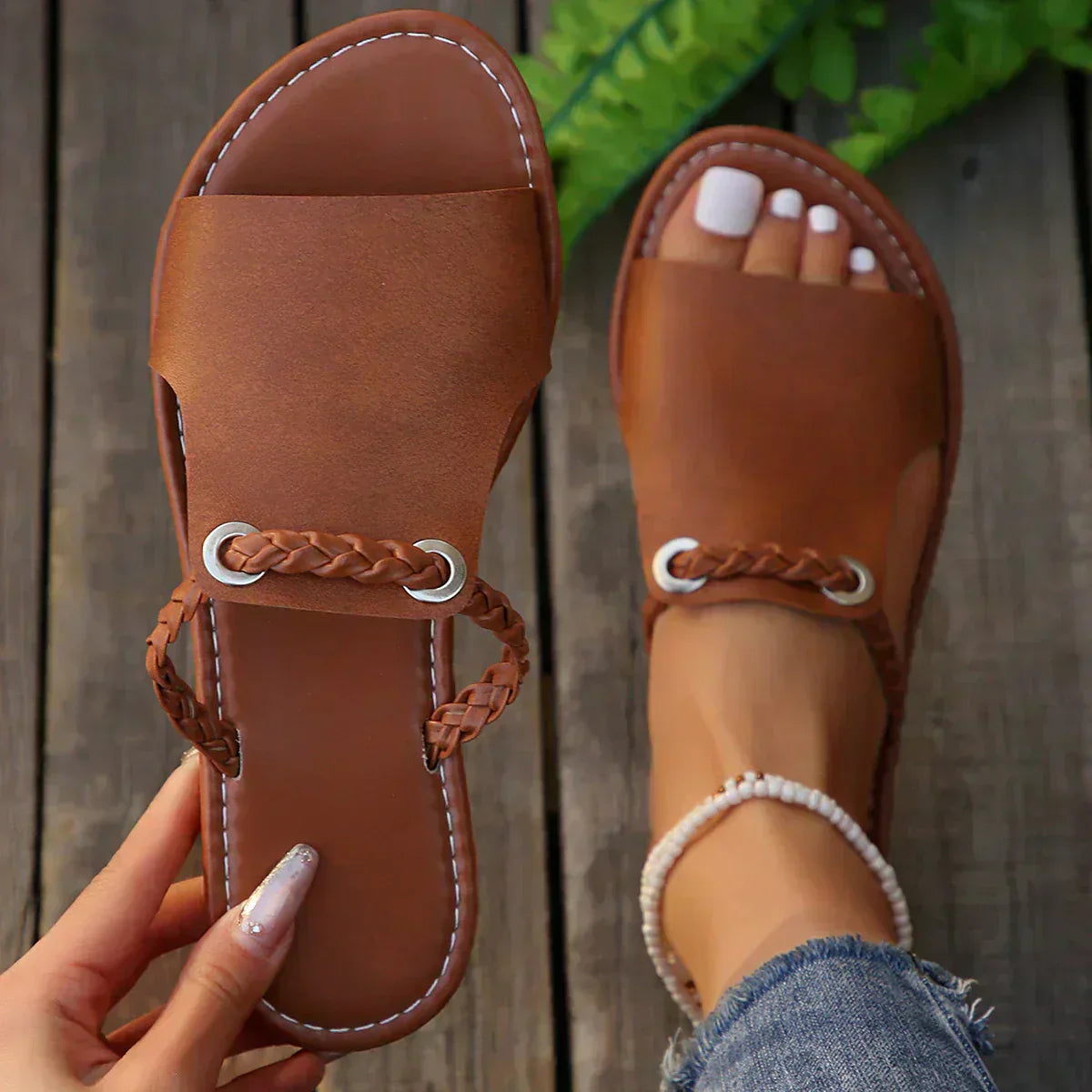 Carol | Gevlochten Boho Sandalen