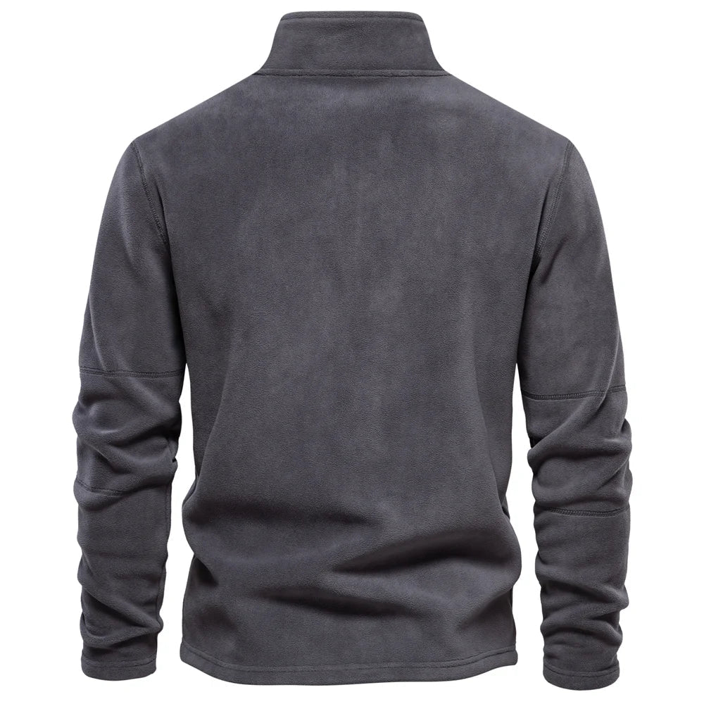 Larry | Heren Wintertrui met Hoge Kraag en Quarter-Zip