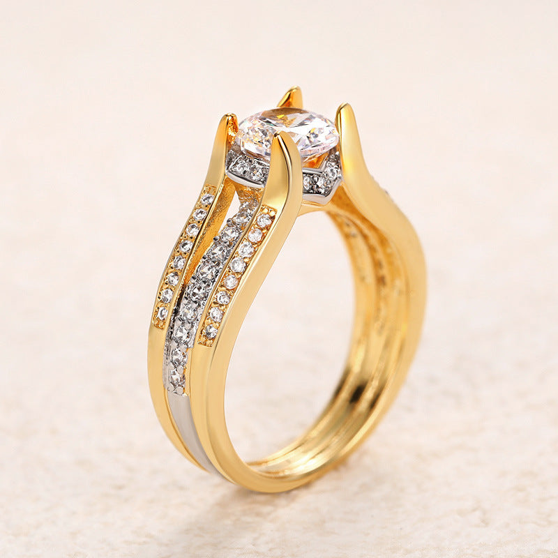 Vintage ring in kristal – Goud, Zilver, Roségoud