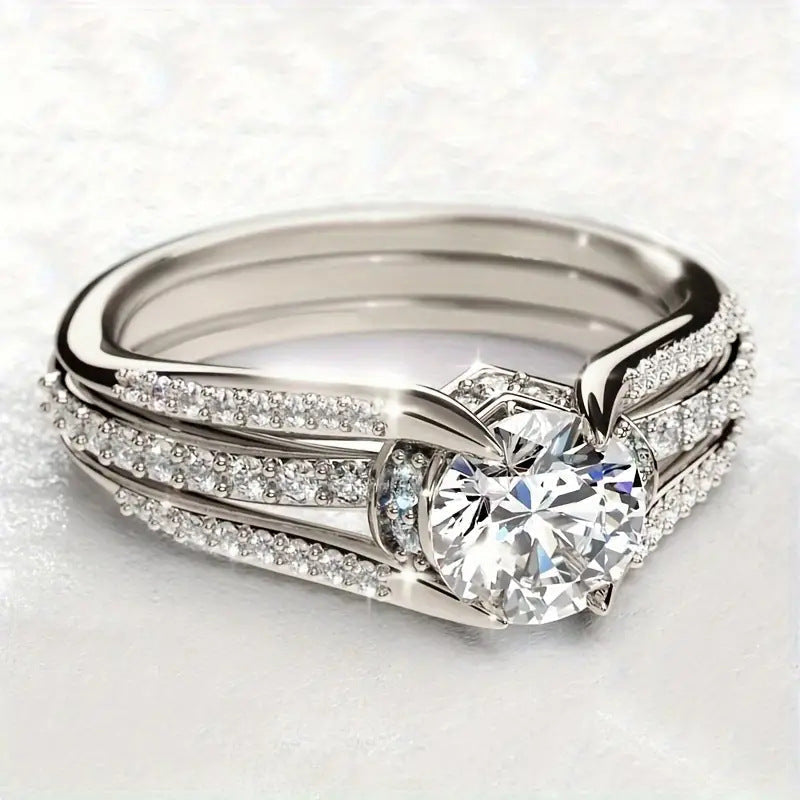 Vintage ring in kristal – Goud, Zilver, Roségoud