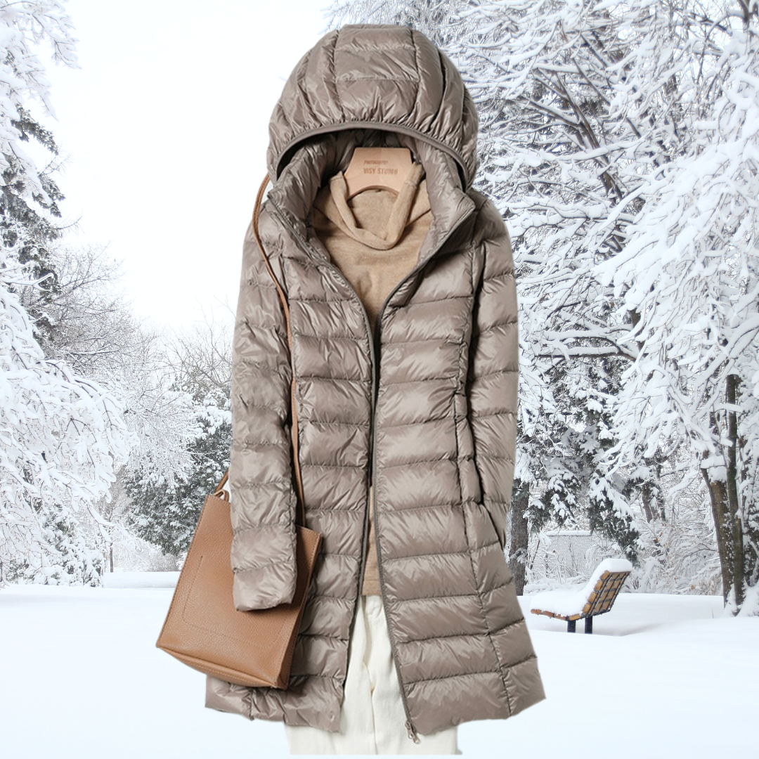 Elvaria | Gewatteerde Jas met Elegant Silhouet