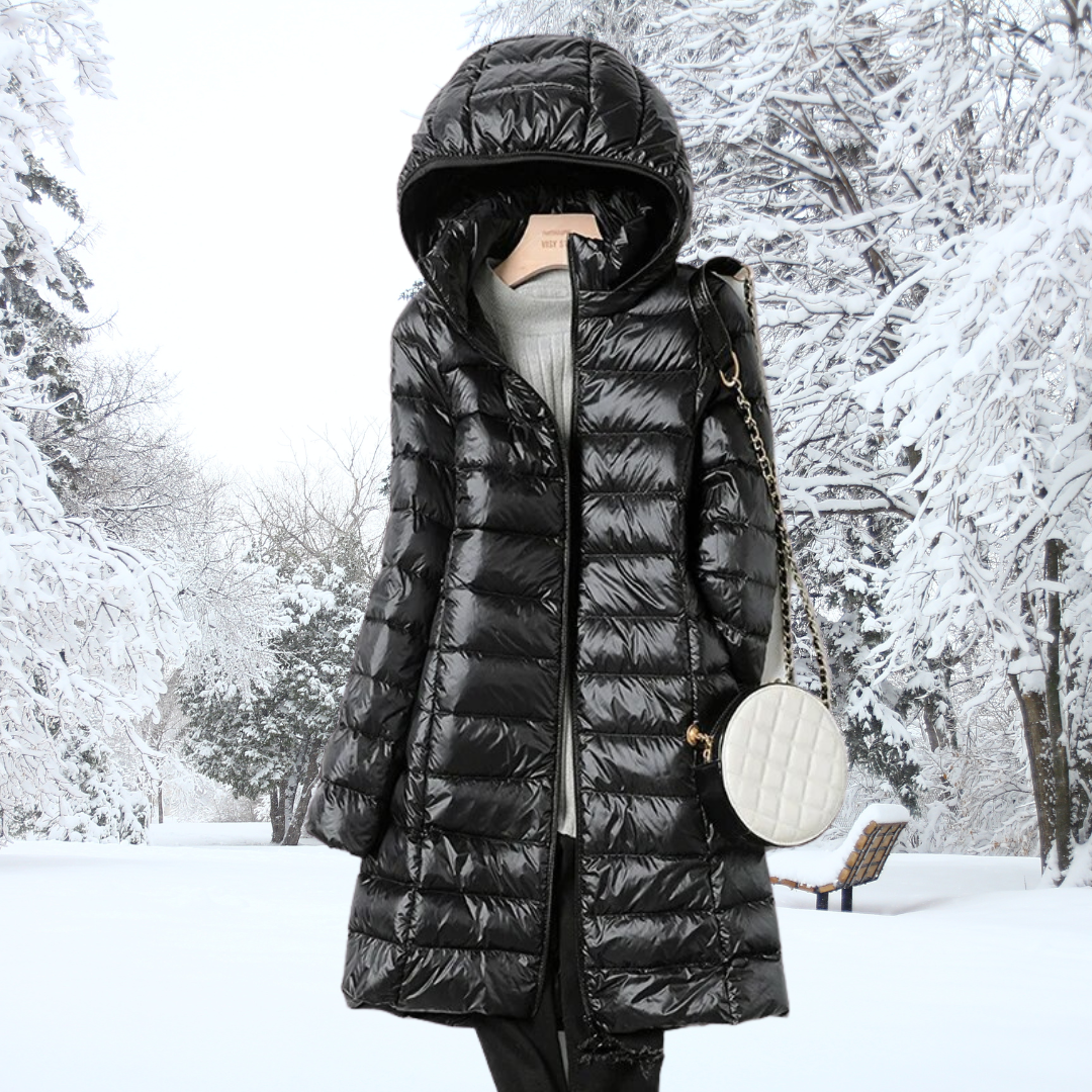 Elvaria | Gewatteerde Jas met Elegant Silhouet