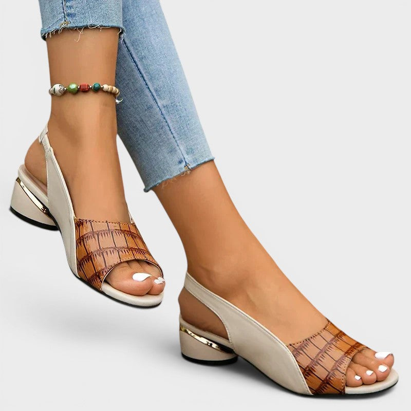 Clarrice | Sandalen met lage hak