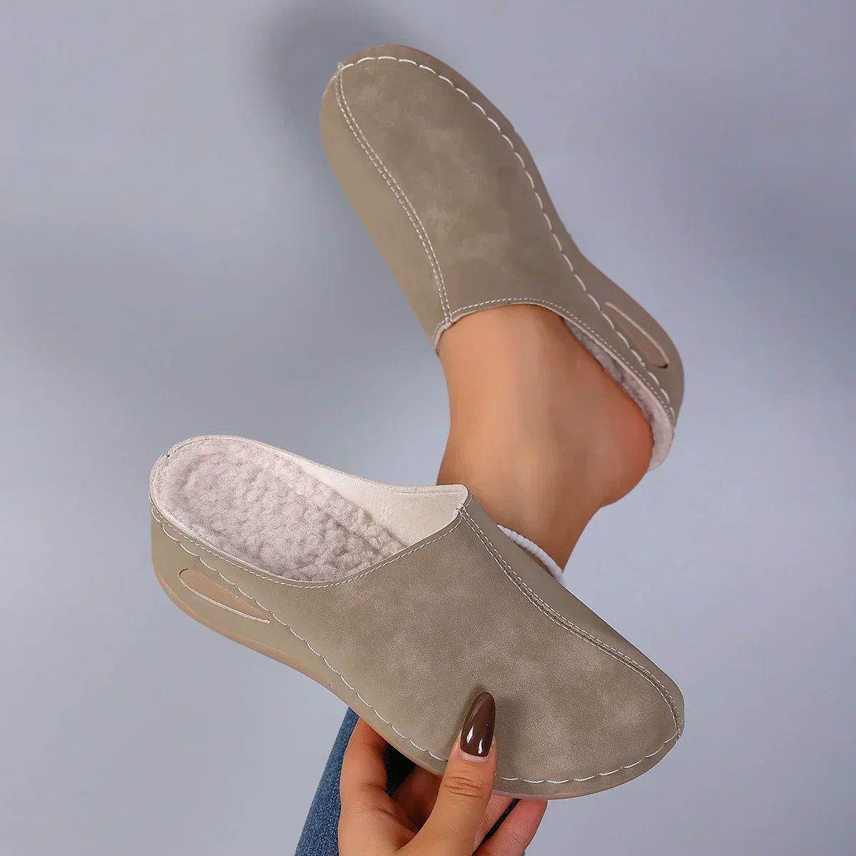 Amy | Dames Pantoffels met Warme Voering