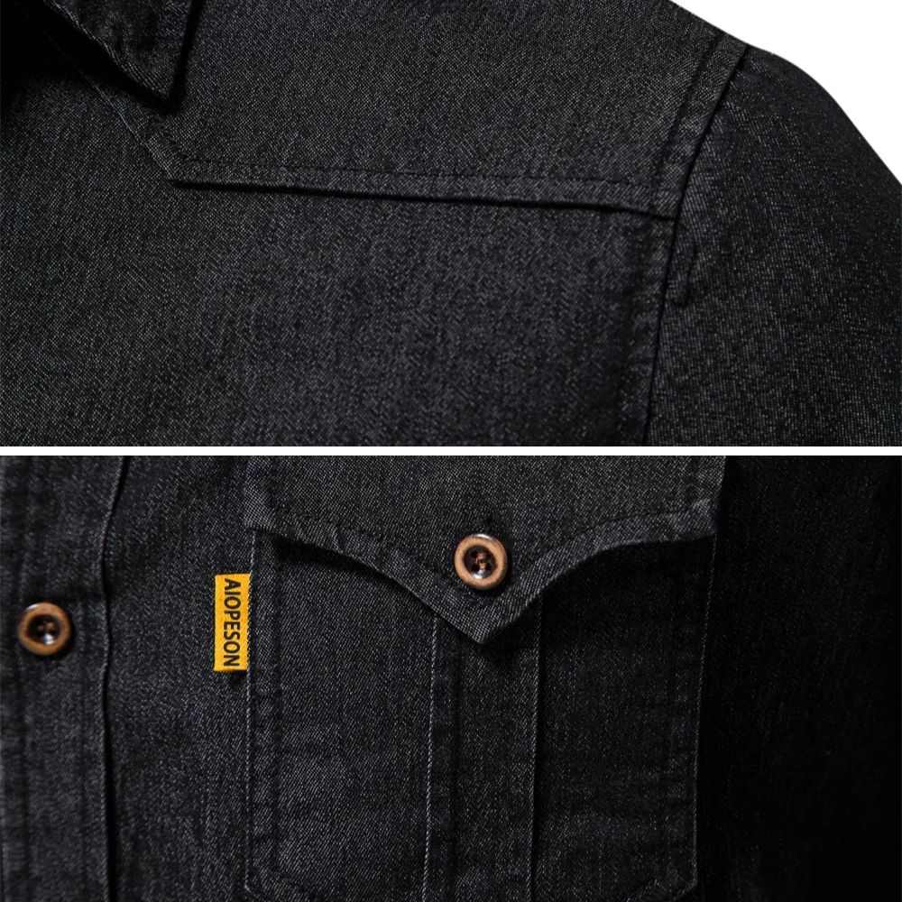 Jim | Katoen denim overhemd