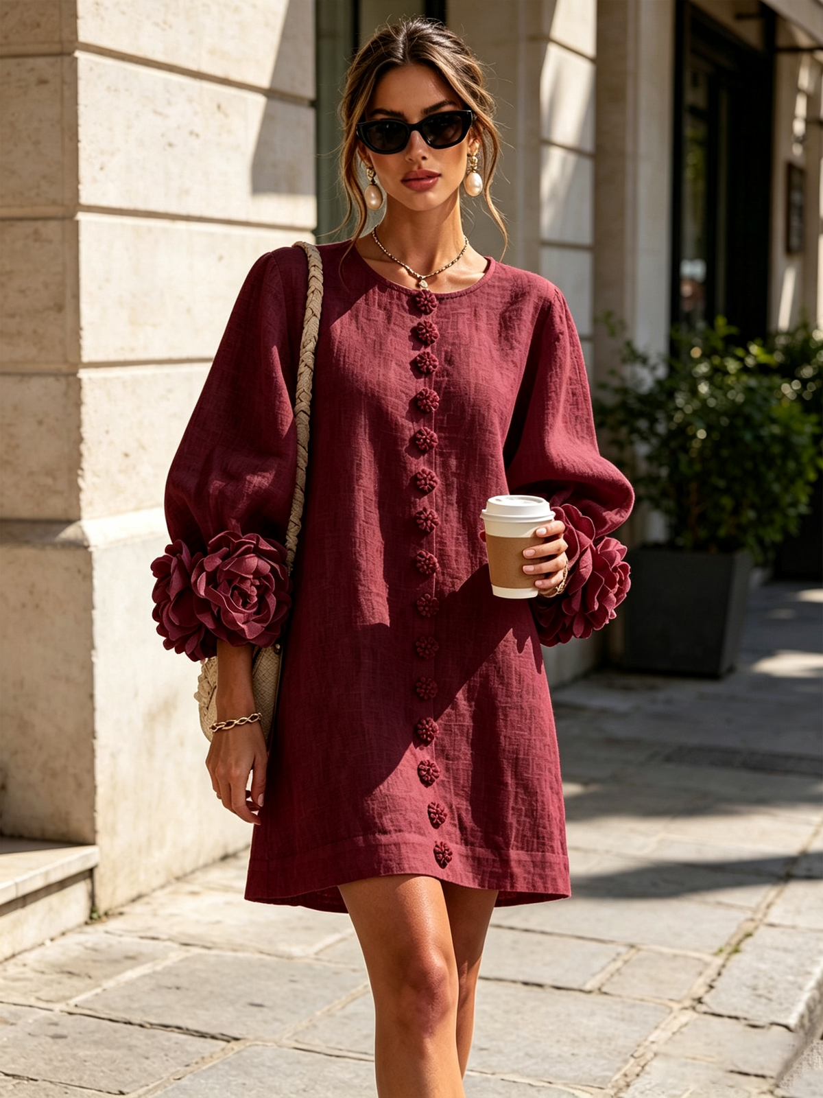 Therese | Bloemen mini-jurk