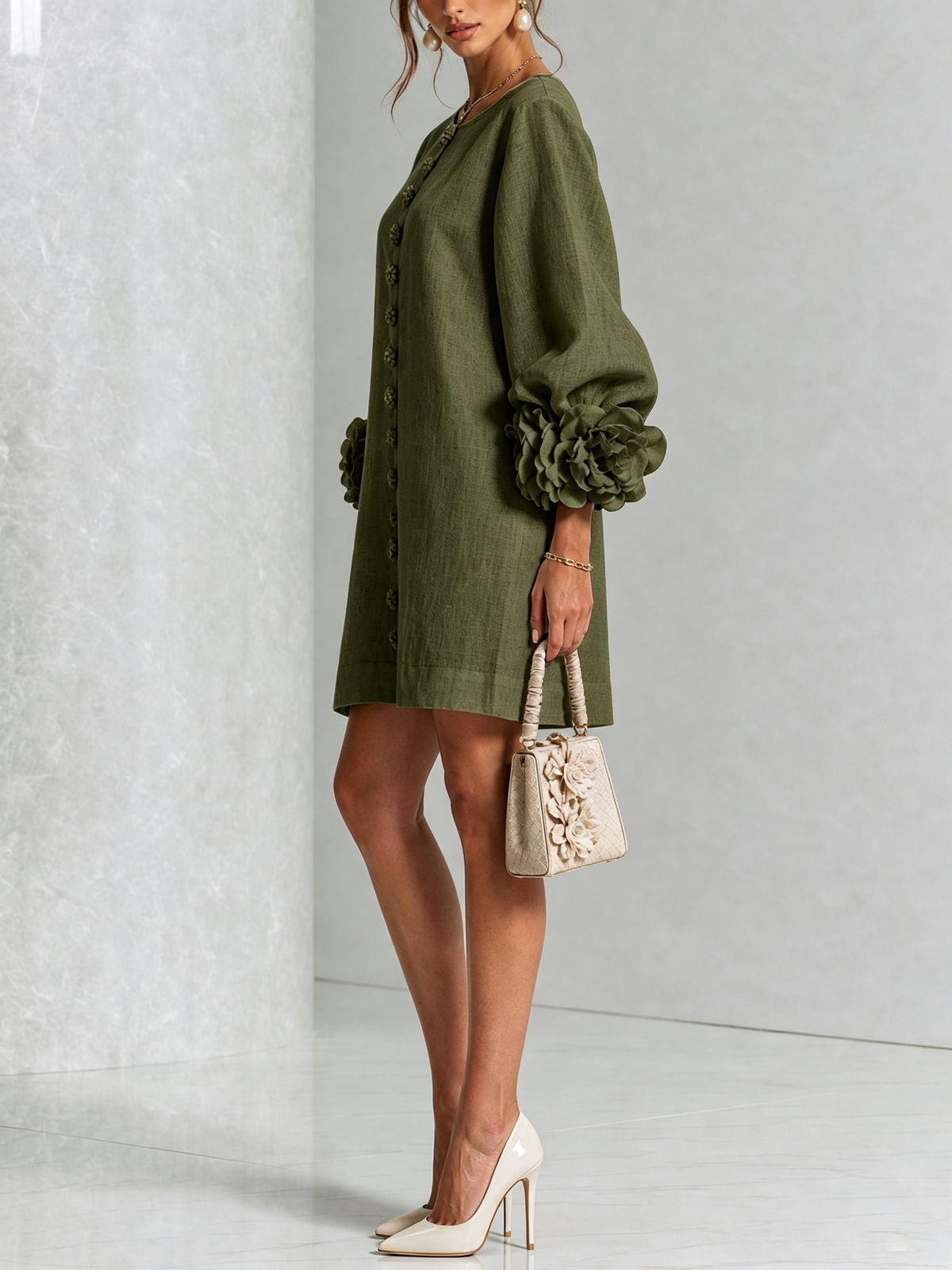 Therese | Bloemen mini-jurk