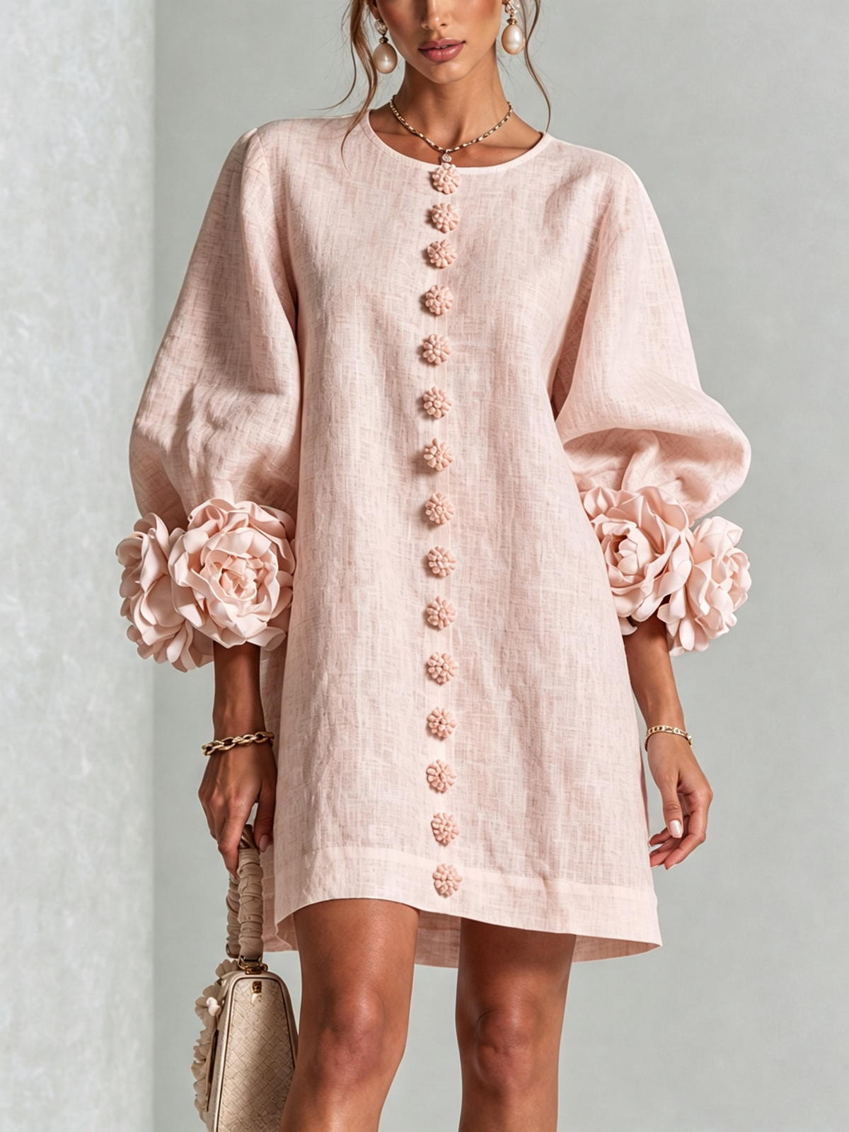 Therese | Bloemen mini-jurk