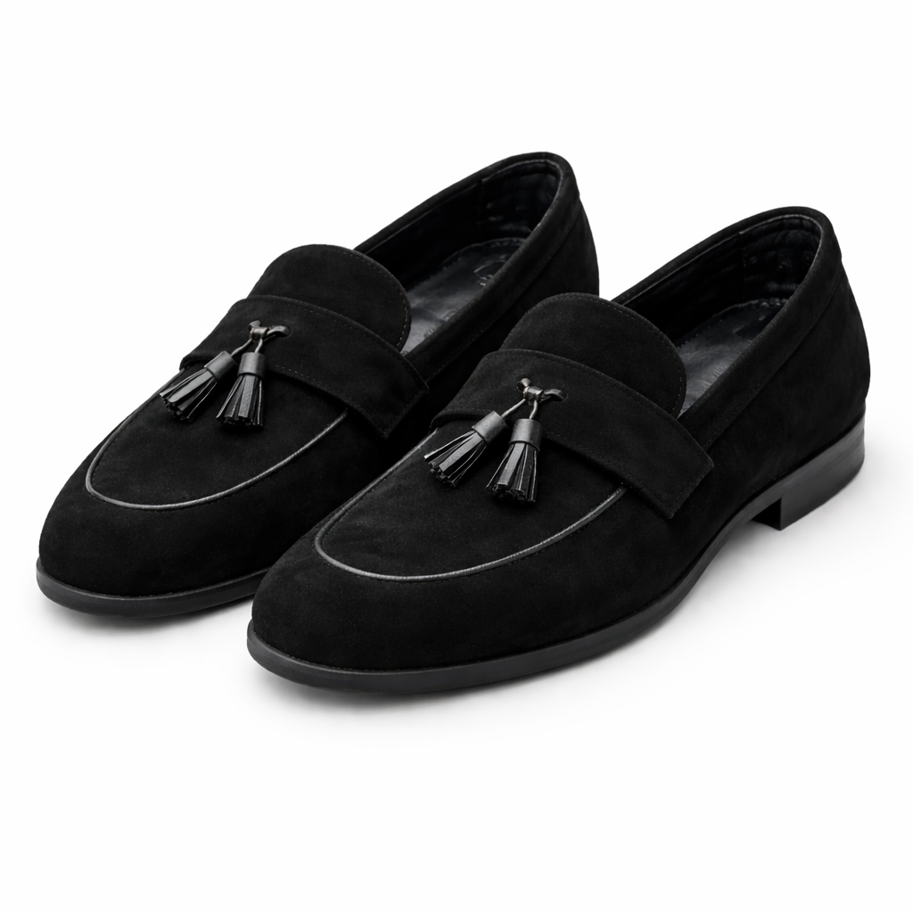 Eric | Heren Loafers met Kwastdetail en Ronde Neus