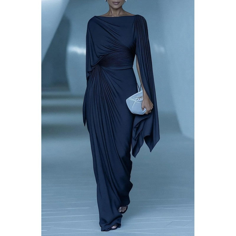 Amber | Gedrapeerde One-Shoulder Maxi-jurk
