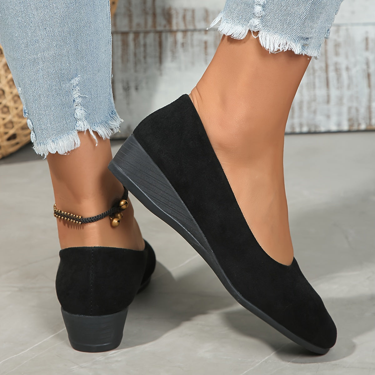Éliane | Comfortabele ballerina’s met sleehak