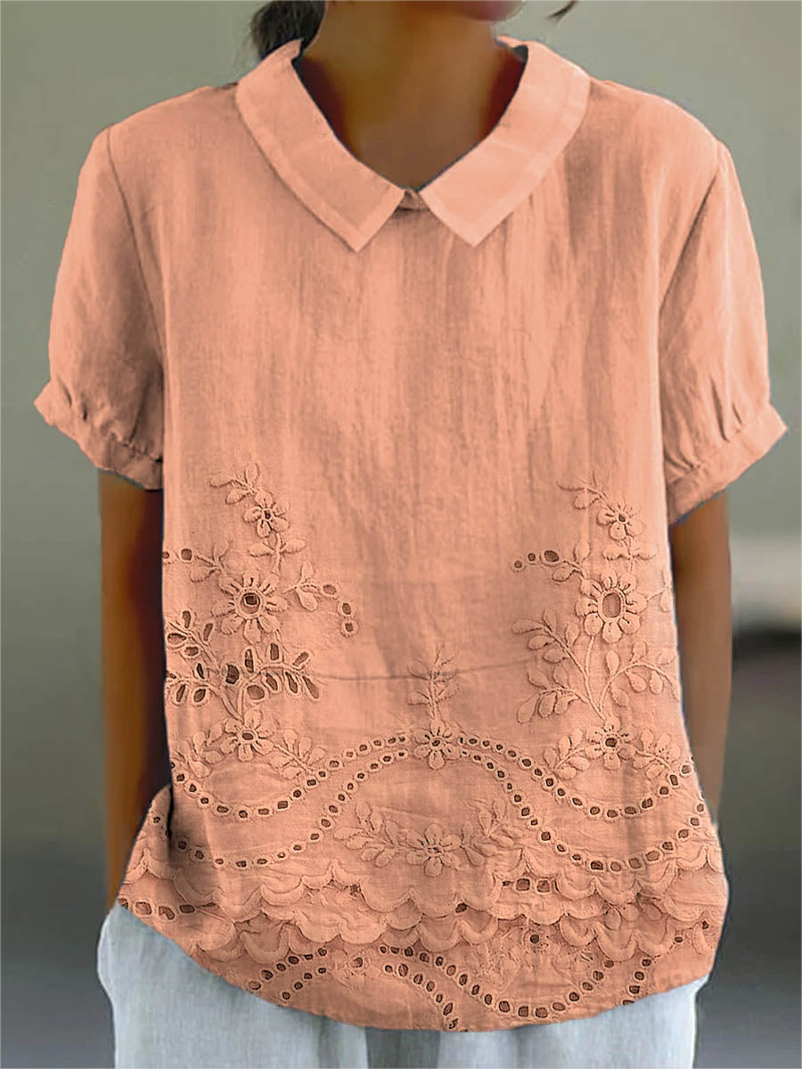 Stacey | Kleurrijk shirt met artistieke print