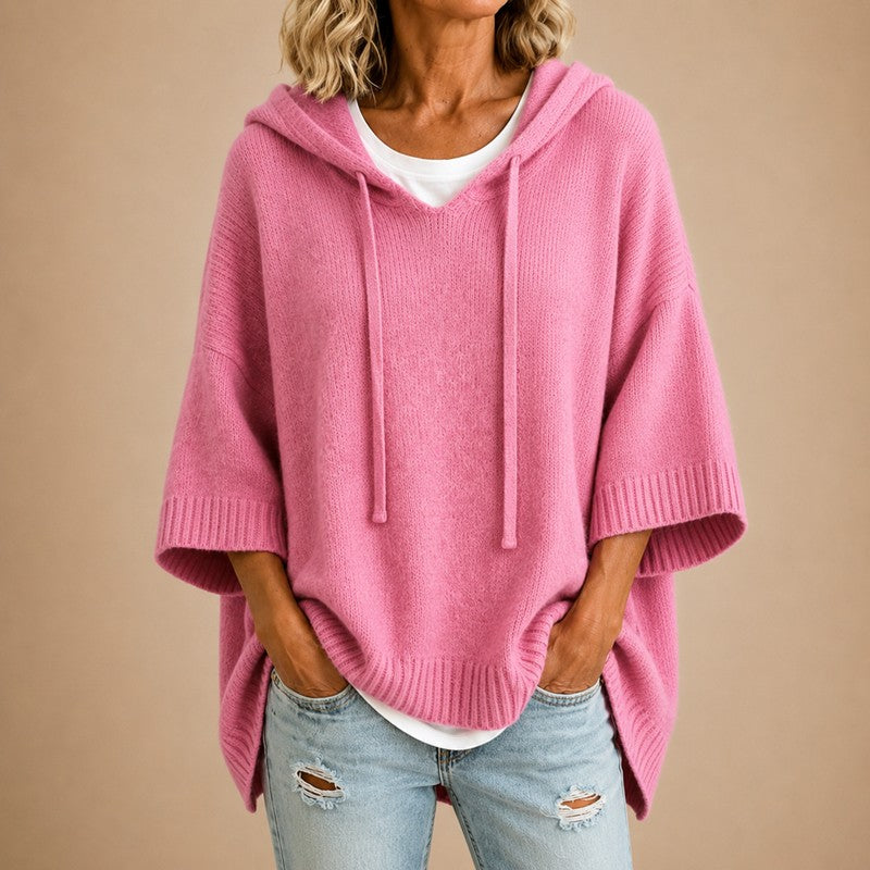 Lina | Poncho Trui met Capuchon