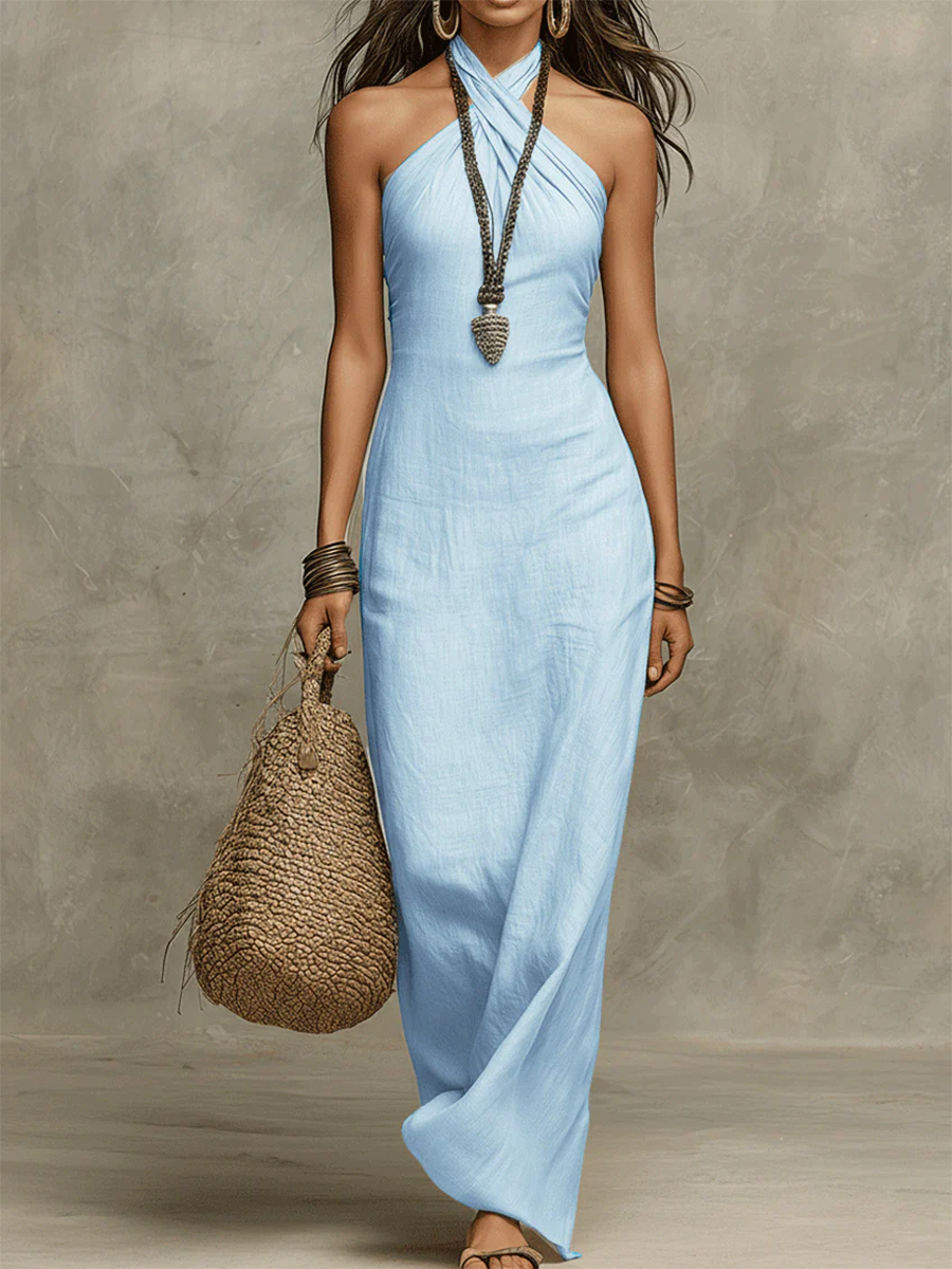Debora | Vintage elegante maxi-jurk