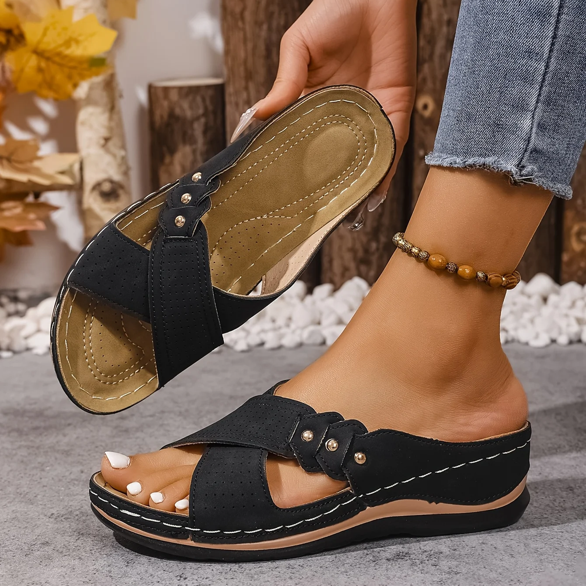 Emilou | Orthopedische Wedge Sandalen