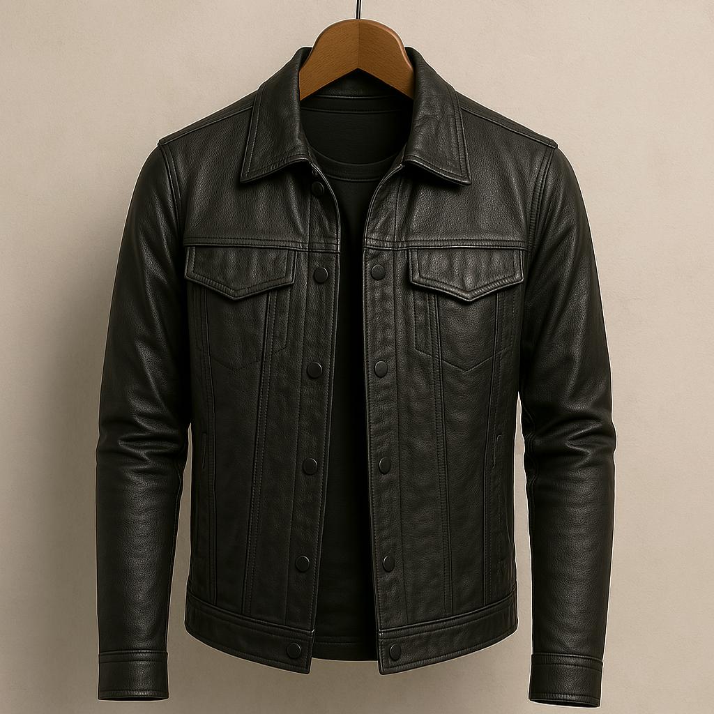 Darius | Stijlvolle Jas in Moto-Look