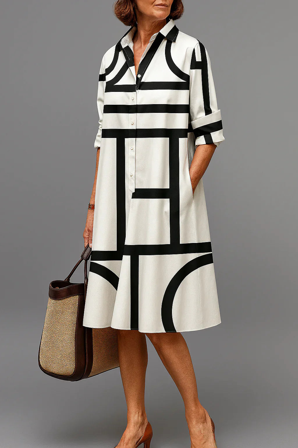 Ellie | Elegante Midi Jurk