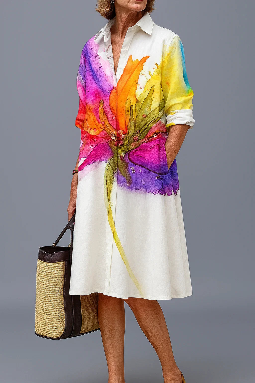Lydia | Elegante Midi Jurk