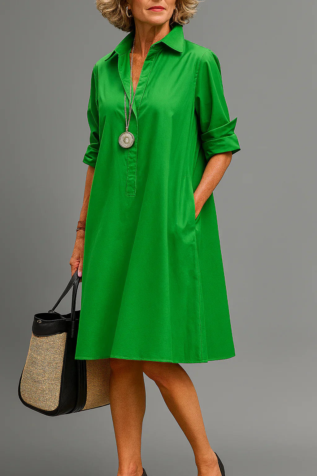 Thirza | Elegante Midi Jurk